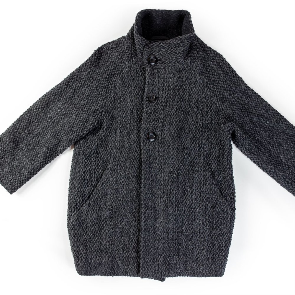 Pure Indigo Blue Blue Japan Wool Coat
